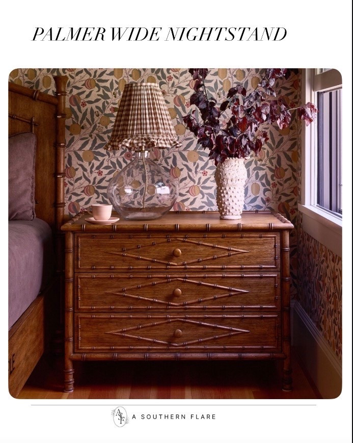 Classic carving. Crafted from solid, kiln-dried wood with details carved in the Chinoiserie style, this three-drawer nightstand beautifully organizes your bedside./ Hone Decor
