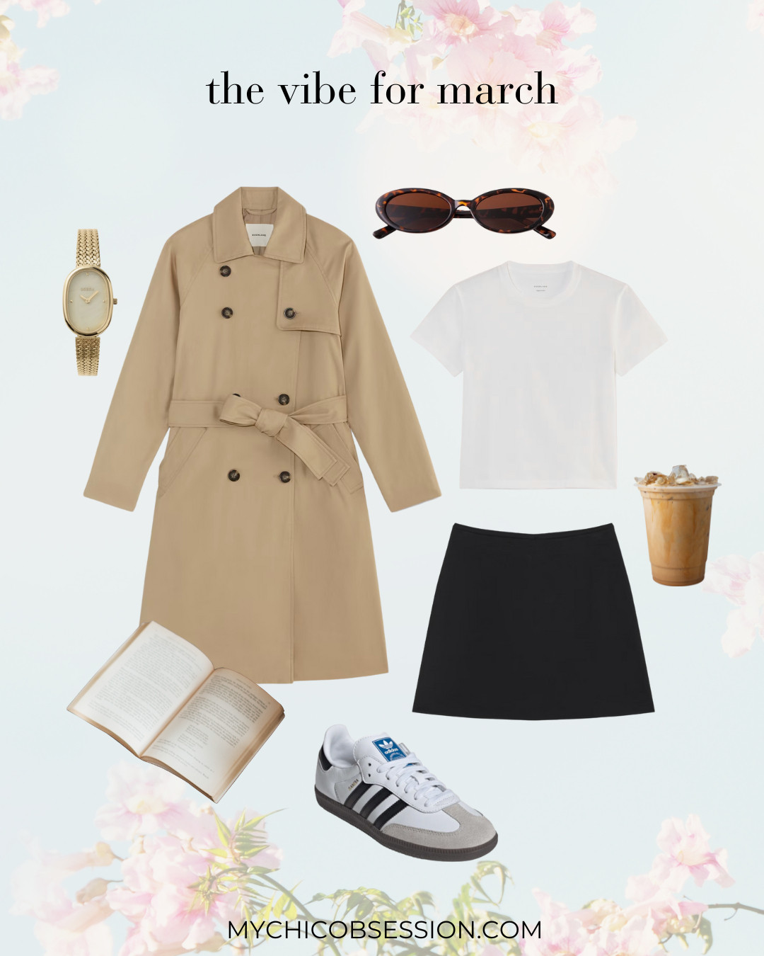 If your March vibe is taking advantage of the warmer weather and finding the perfect park bench to read a book, let this aesthetic inspire your spring fashion. Think a practical yet chic trench coat, a timeless white t-shirt, mini skirts, sneakers, iced coffee, gold jewelry, and trendy sunglasses. 

 #LTKSeasonal #LTKStyleTip #LTKShoeCrush