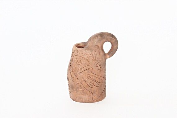 Fine Art Pottery Bud Vase Etched Clay Bud Vase | Etsy | Etsy (US)