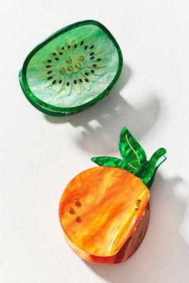 Frasier Sterling Fruit Claw Clips, Set of 2 | Anthropologie (US)