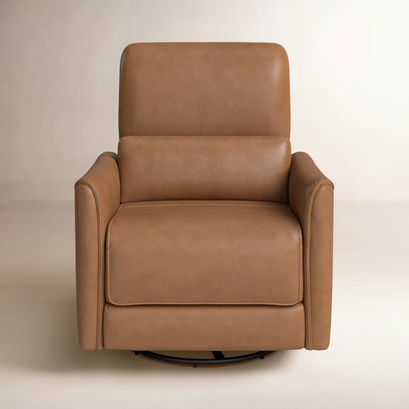 Santo Genuine Leather Swivel Power Recliner | Wayfair North America