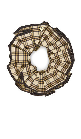 Loeffler Randall Felice Layered Scrunchie in Brown. | Revolve Clothing (Global)