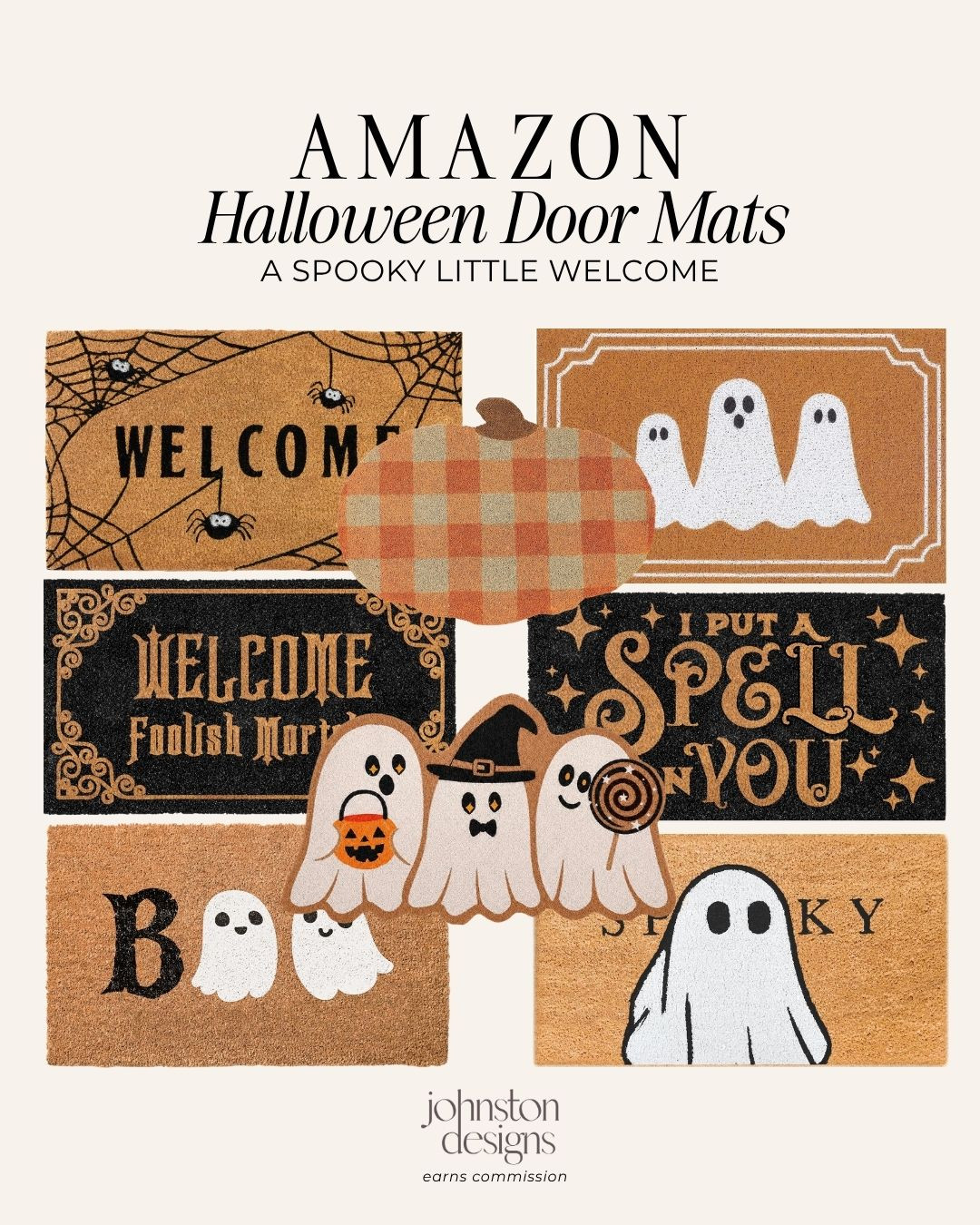 The cutest little spooky welcome 👻🎃 These Amazon Halloween doormats are such an easy way to make your front porch feel festive without going overboard. From playful ghosts to vintage-inspired prints, these are too good for spooky season!

Amazon Halloween decor, Halloween doormat, spooky season decor, fall front porch decor, Halloween porch ideas, ghost doormat, pumpkin doormat, Amazon fall finds, cute Halloween decor, outdoor Halloween decor

#amazonfinds #halloweendecor #halloweenfinds #spookyseason #falldecor #frontporchdecor #amazonhome #halloweenstyle
 

 #LTKSeasonal #LTKHome