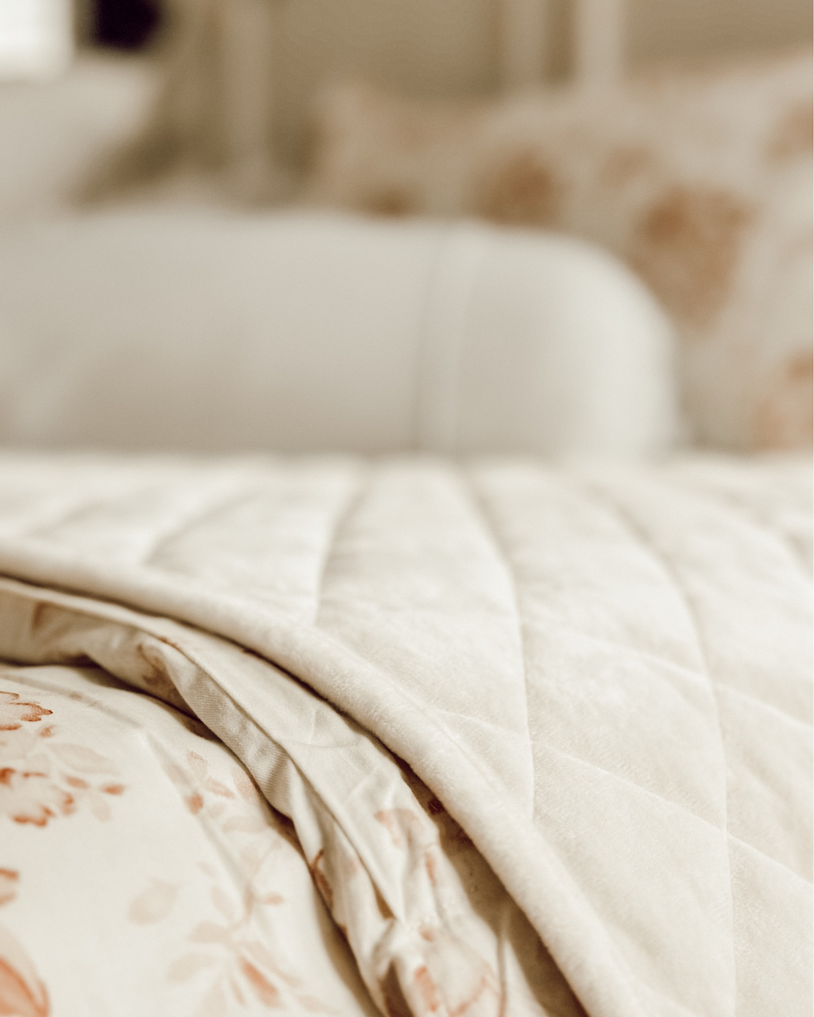 Added this cream velvet quilt to the bed to go along with our new pale red floral duvet. It’s beginning to get really cozy!!!

#LTKFindsUnder100 #LTKHome