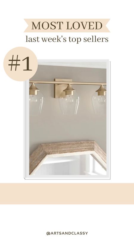 This vanity light fixture is this weeks best seller! It’s dimmable and on sale now !

#LTKhome #LTKsalealert