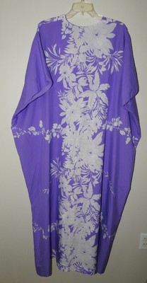 VTG Sand Pebble of Hawaii Caftan Womens Size 6 Purple White Floral Muu Muu Dress  | eBay | eBay US