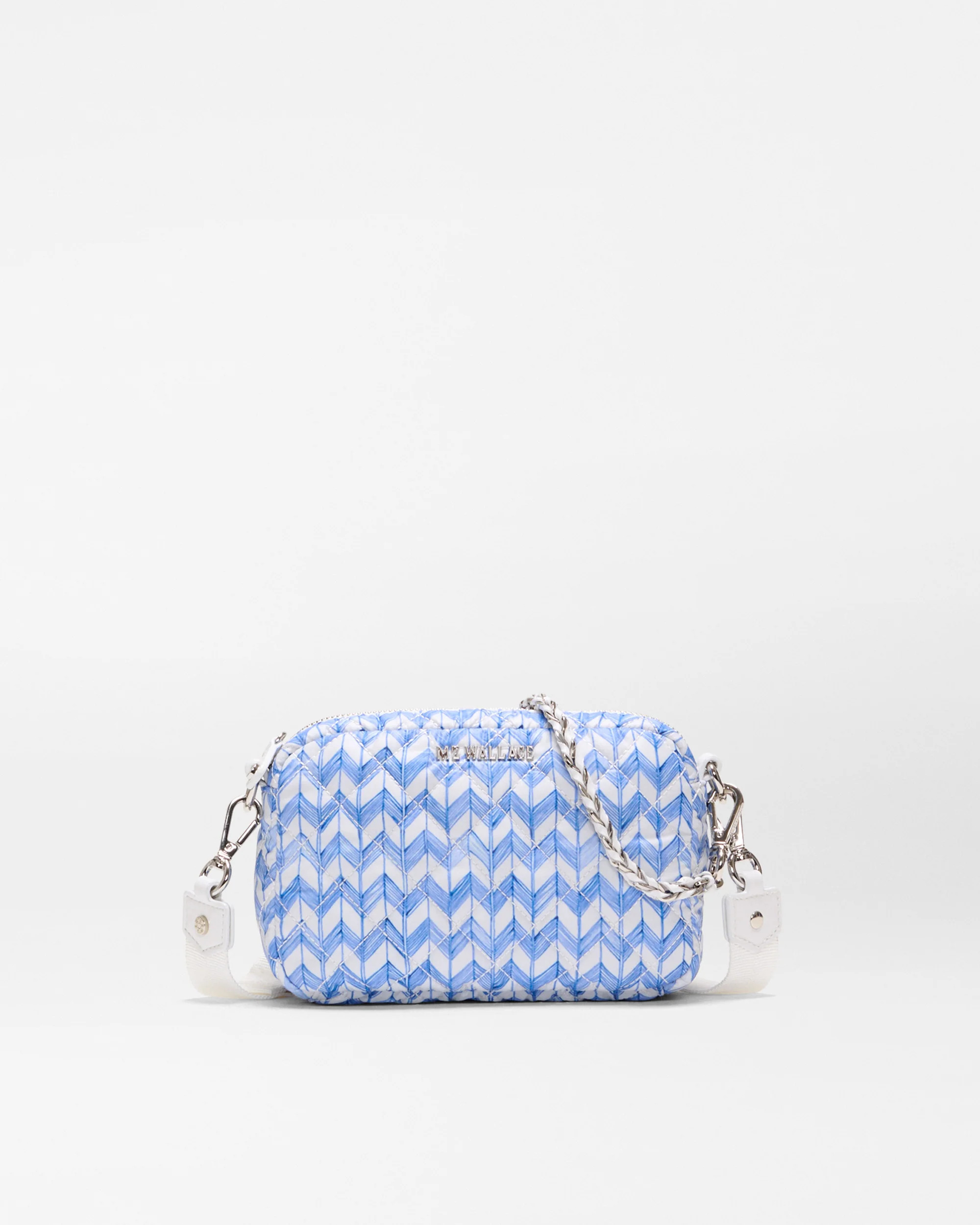 MZ Wallace Porcelain Blue/Komon Mini Crosby Crossbody – Crossbody | MZ Wallace | MZ Wallace
