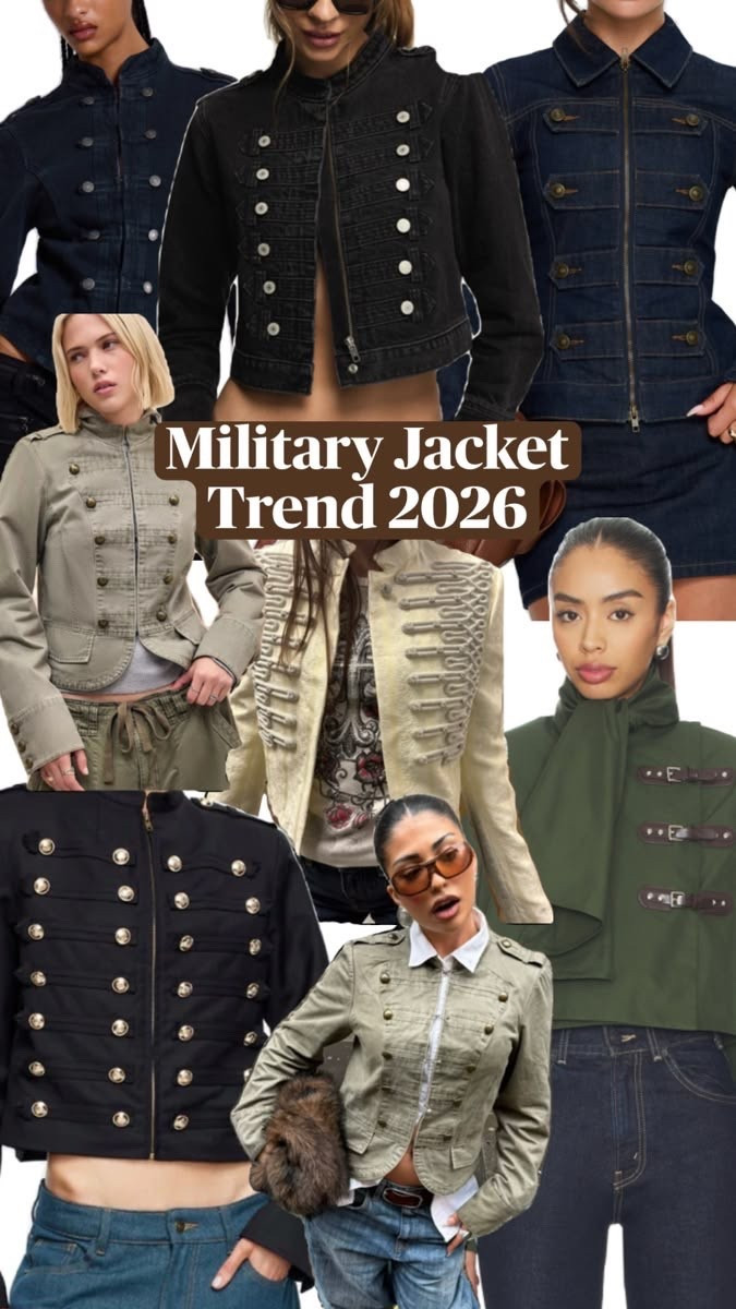 2026 military jacket trend. Linked lots below!! 

#LTKootd #LTKgrwm