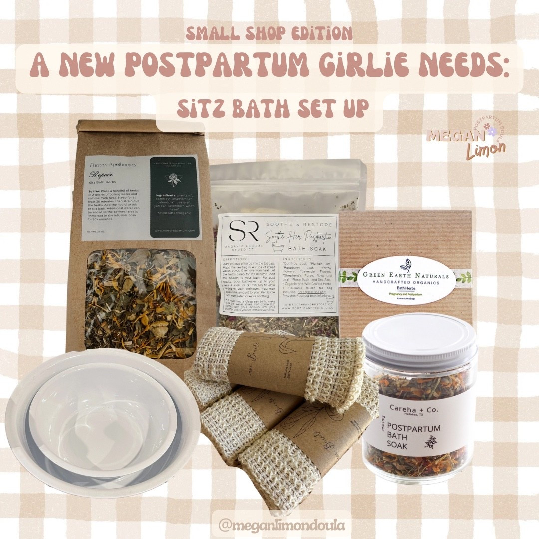 a new postpartum girlie needs: sitz bath set up 🤍 local edition 🧺