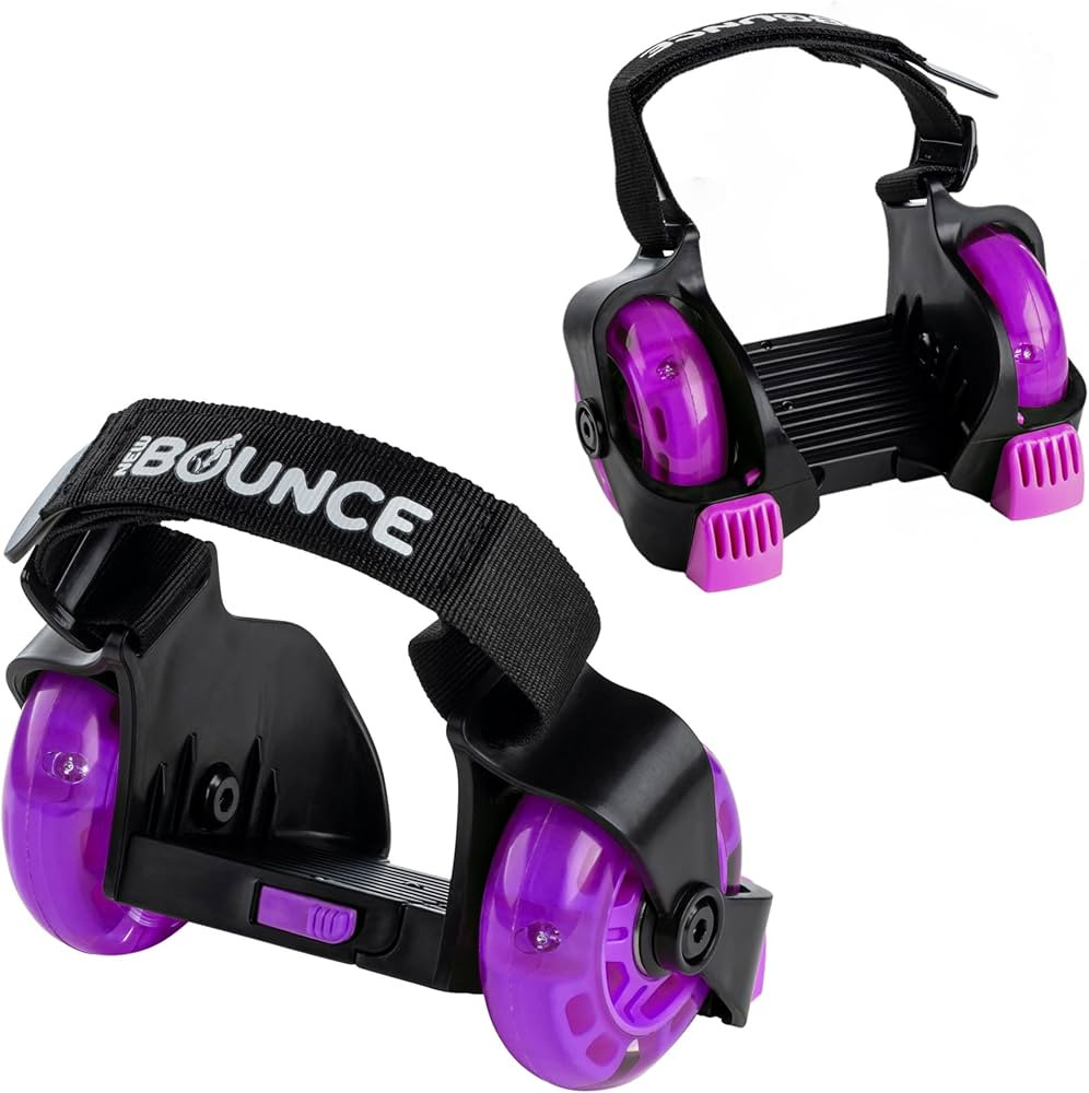 New-Bounce Heel Wheel Skates with Lights - Jet Wheelies for Shoes - Adjustable Roller Heel Skates... | Amazon (US)