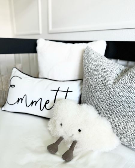 Nursery pillows ☁️🖤

#LTKfamily #LTKhome #LTKbaby