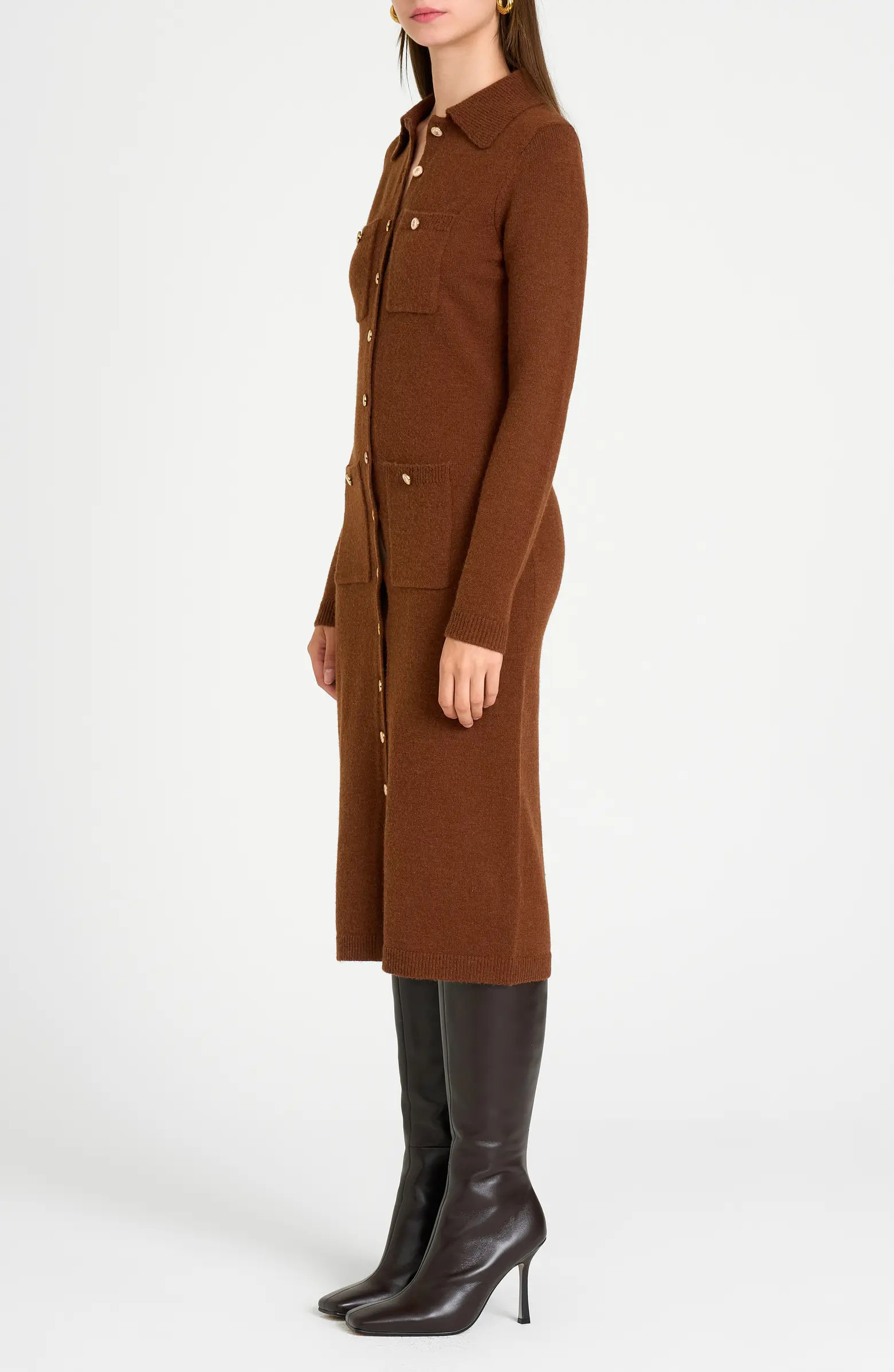 Morgan Long Sleeve Midi Sweater Dress | Nordstrom