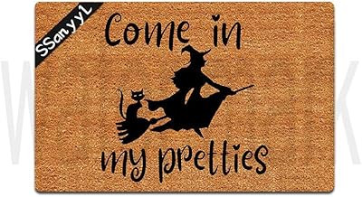 Funny Front Door Mat Halloween Doormat Come in My Pretties Rubber Non Slip Backing Funny Doormat ... | Amazon (US)