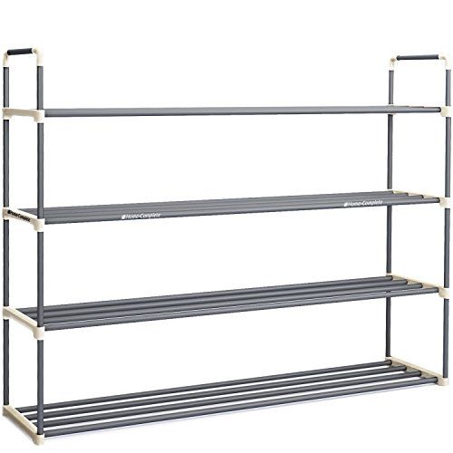 Shoe Rack with 4 Shelves-Four Tiers for 24 Pairs-For Bedroom, Entryway, Hallway, and Closet- Spac... | Amazon (US)