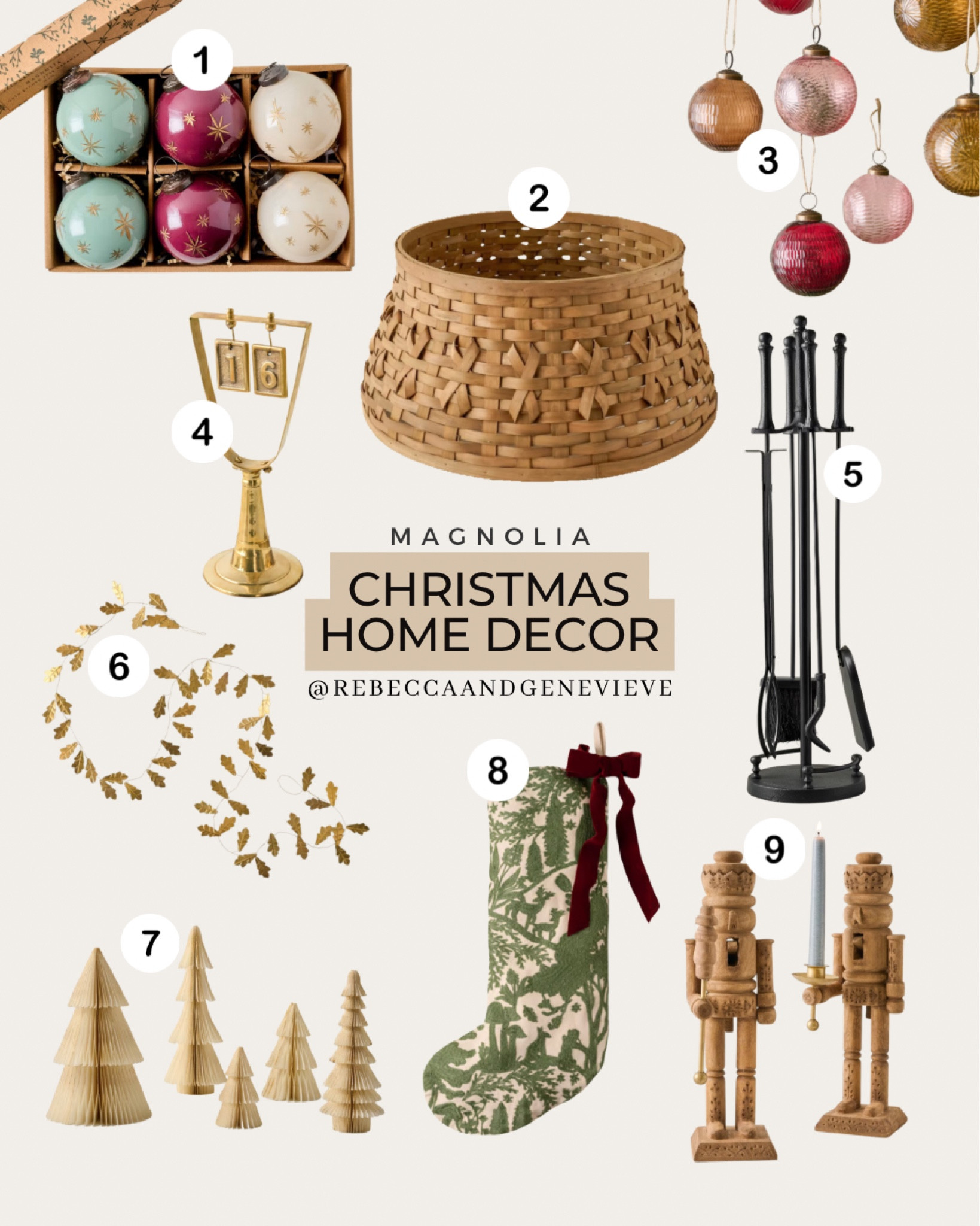 Beautiful Christmas decor finds from Magnolia. 
-
Holiday decor. Home decor. Christmas ornaments. 

#LTKFindsUnder50 #LTKHome #LTKHoliday