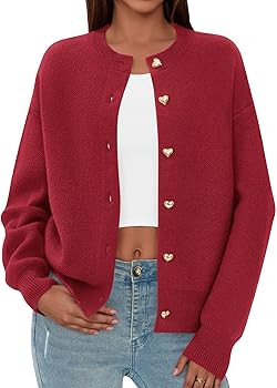 PRETTYGARDEN Cardigan for Women 2026 Fall Fashion Long Sleeve Trendy Button Down Work Office Swea... | Amazon (US)