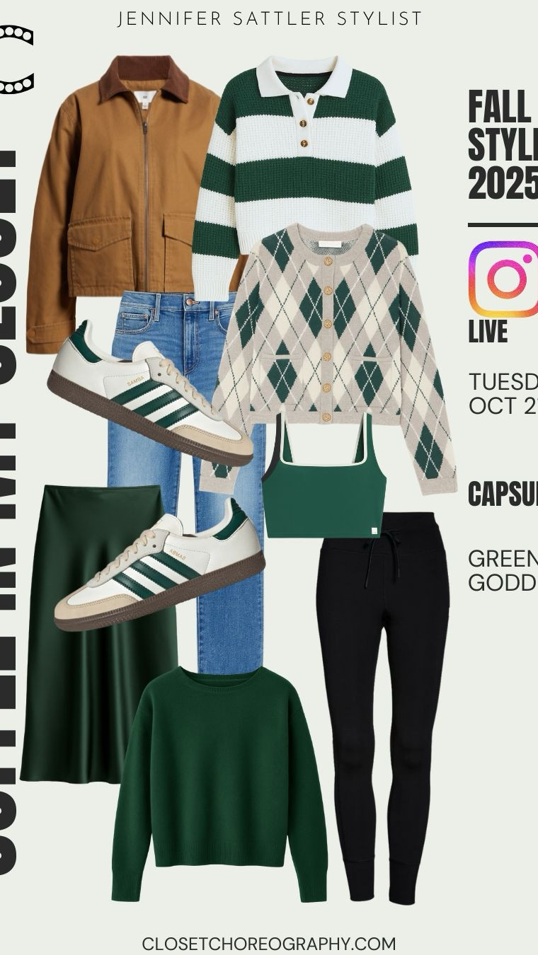 Highlight from coffee in my closet live styling session on Instagram