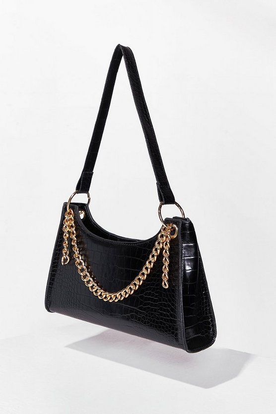 Chain-ge for the Better Croc Shoulder Bag | NastyGal (US & CA)