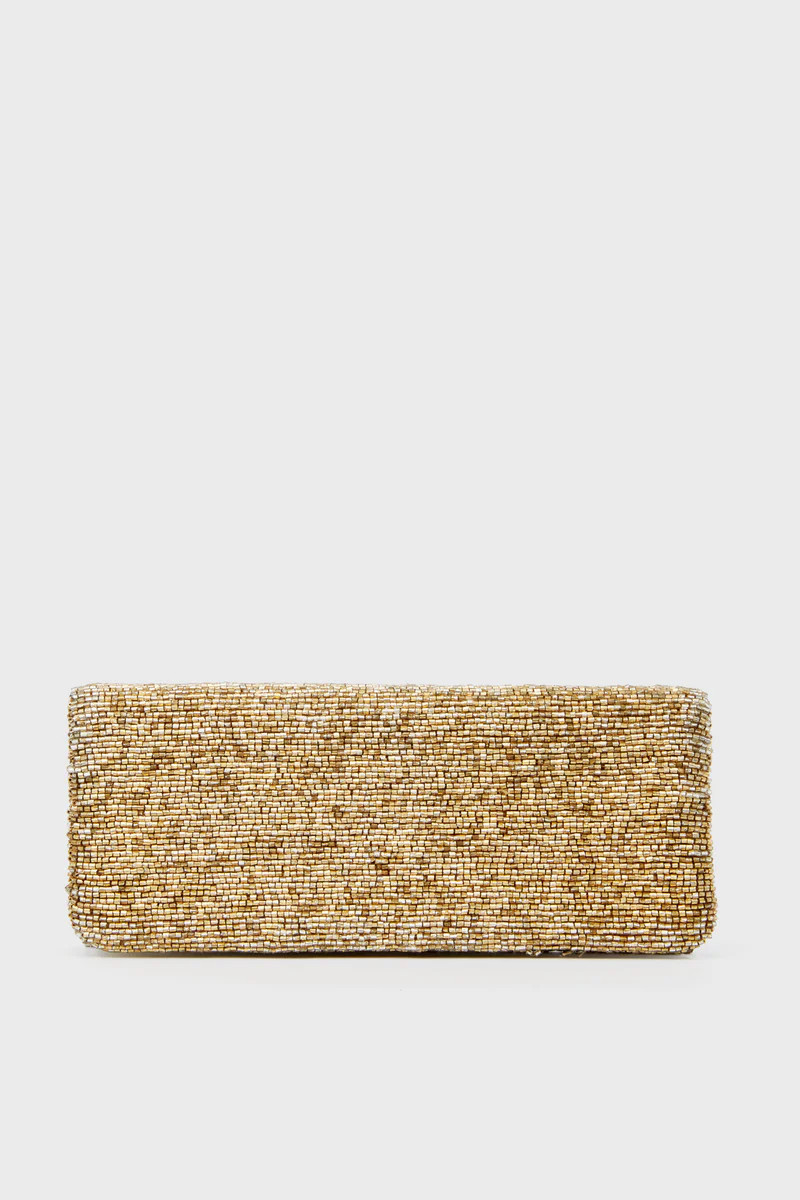 Gold Beaded Clutch | Tuckernuck (US)