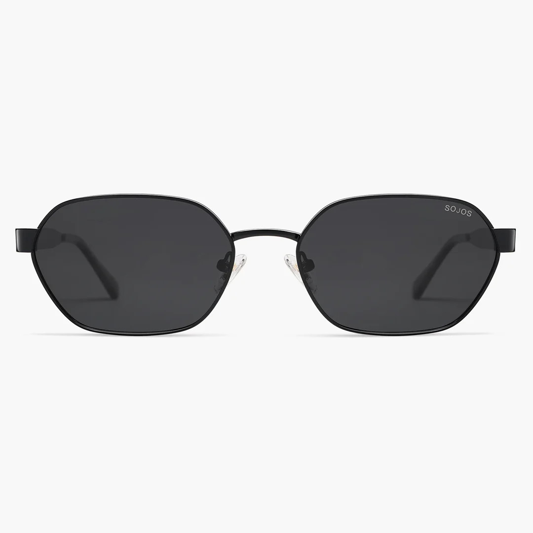 Women Men Retro Hexagonal UV400 Trendy Rectangle Polarized Sunglasses SJ1238 | SOJOS VISION | SOJOS VISION