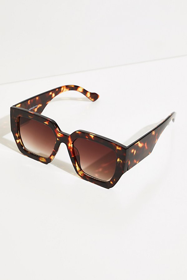 Bel Air Square Sunglasses by Free People, Tort, One Size | Free People (Global - UK&FR Excluded)