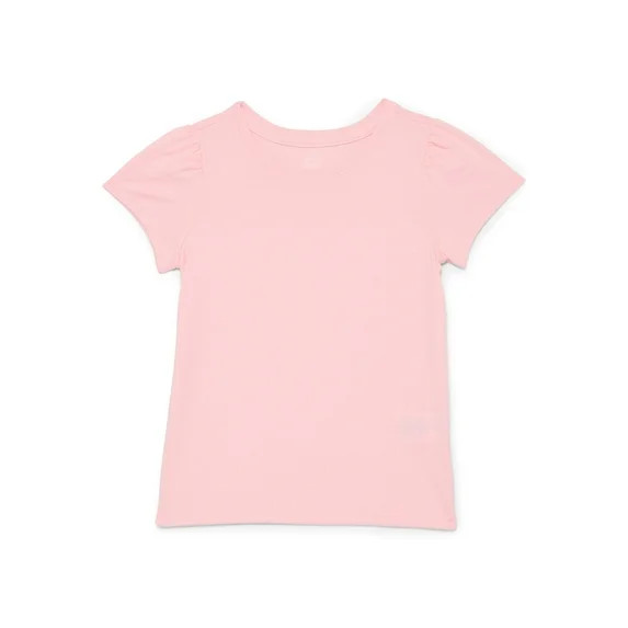 Wonder Nation Toddler Girls Tee with Short Sleeves, Sizes 18M-5T | Walmart (US)
