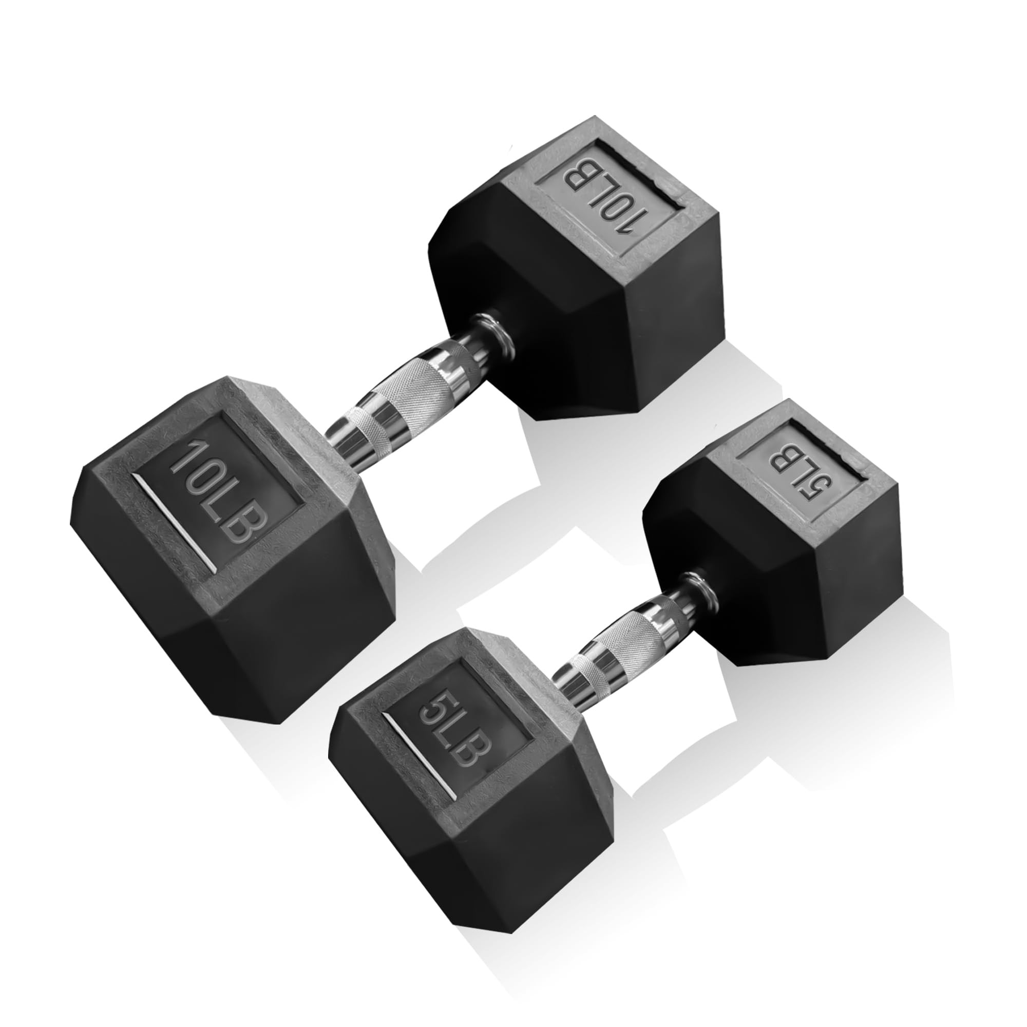 Dumbbell Set 15 lb-550 lb, Rubber Hex Free Weights Without Rack, Heavy-Duty Home Gym Equipment fo... | Amazon (US)