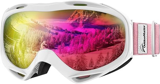 OutdoorMaster Ski Goggles OTG - Over Glasses Ski/Snowboard Goggles for Men, Women & Youth - 100% ... | Amazon (US)