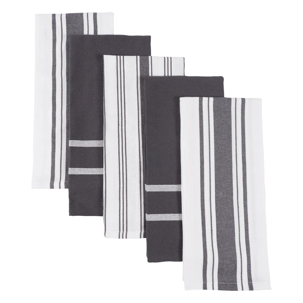 18" W Recycled Cotton Kitchen Towels  (Set of 5) | Wayfair North America