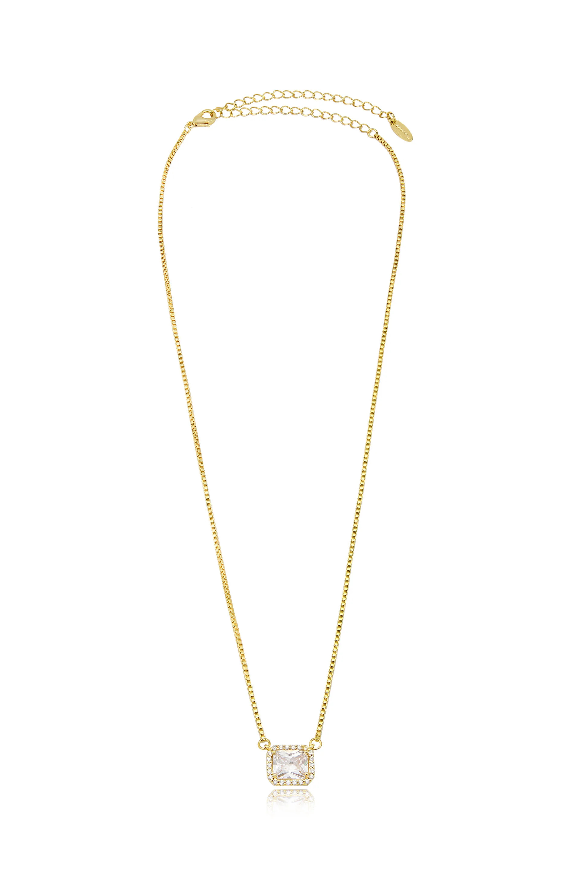 New Day Crystal Pendant 18k Gold Plated Necklace | Ettika