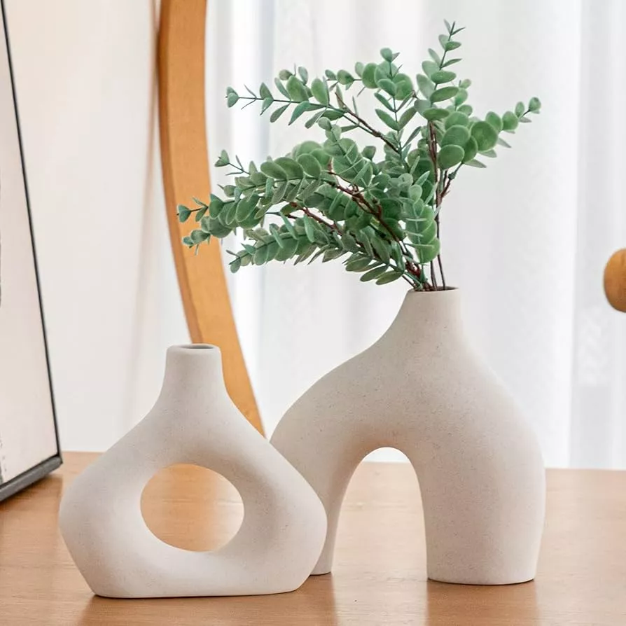 Textured Ceramic Vase White - … curated on LTK