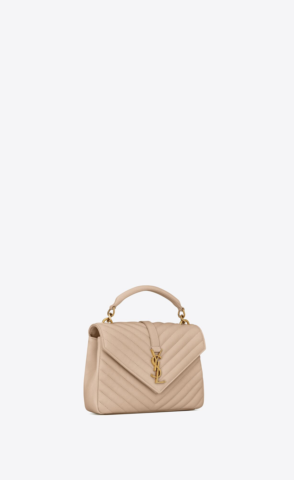 college medium chain bag in quilted leather | Saint Laurent Inc. (Global)