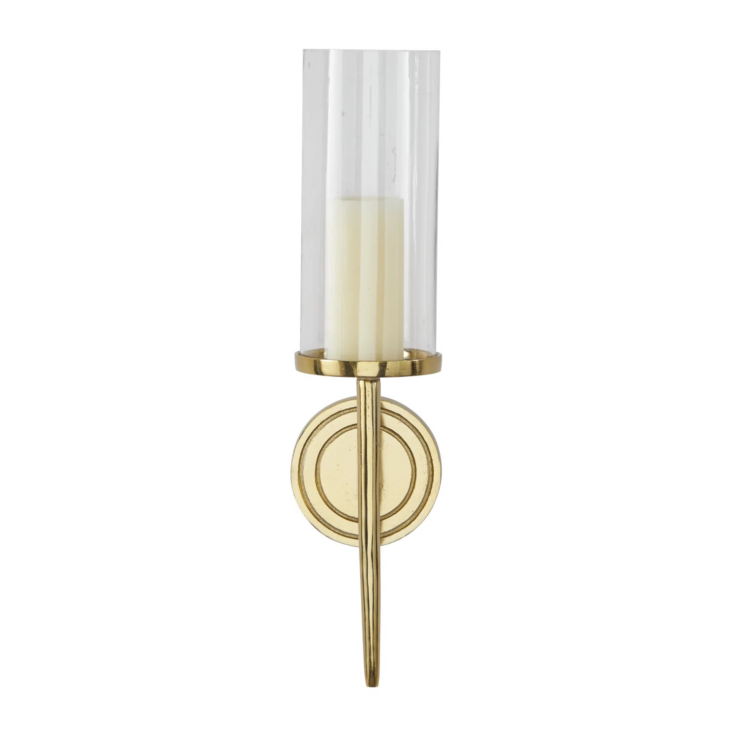 Willa Arlo™ Interiors Aluminum Metal Wall Sconce with Glass Holder & Reviews | Wayfair | Wayfair North America