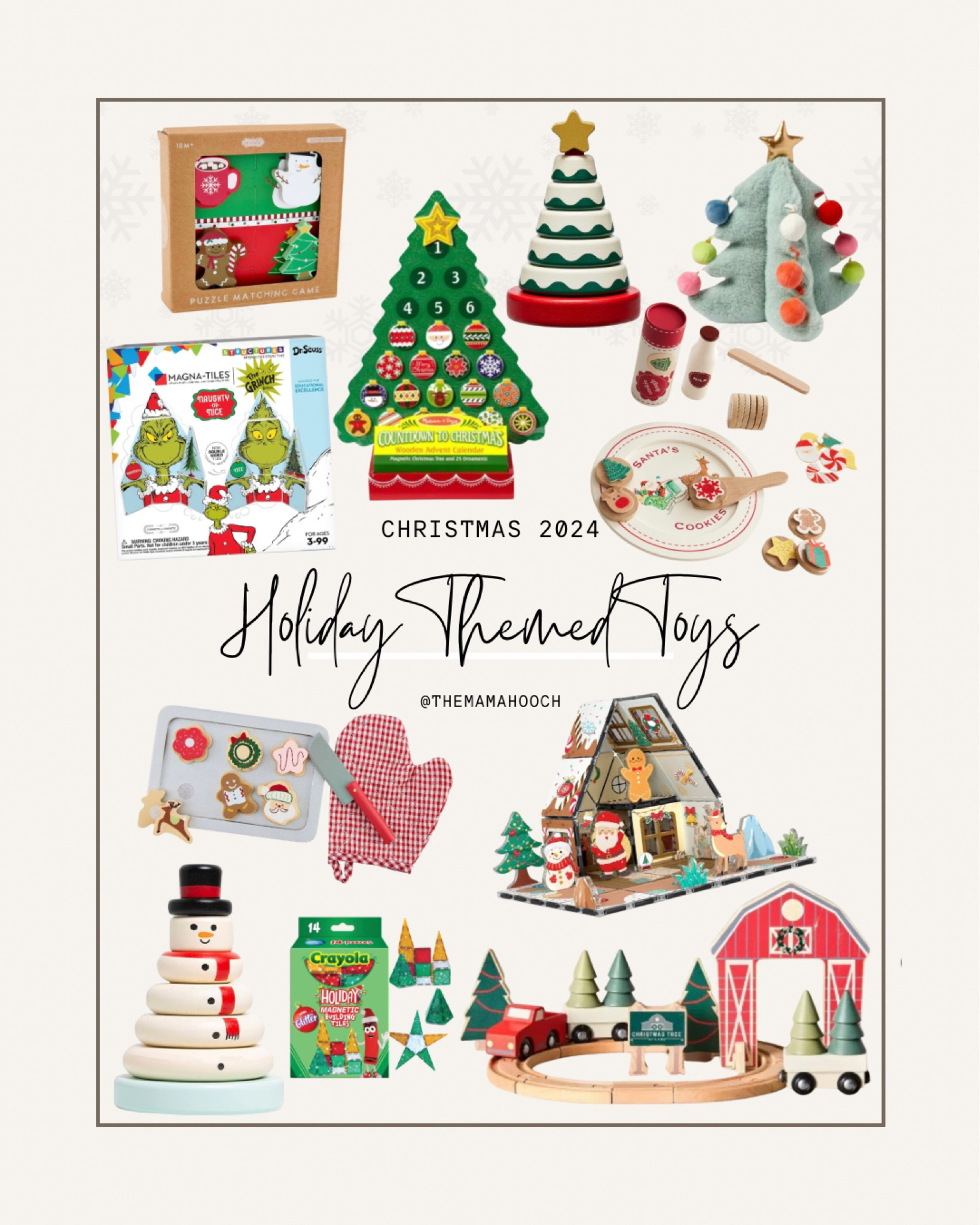 Christmas themed toys for this upcoming Christmas season! From The Grinch MagnaTiles to the Melissa and Doug Christmas Tree advent calendar, there are so many cute holiday themed toys this year!

Christmastime, Christmas gifts, gift ideas, toddler toys, Christmas toys, toddler gifts, gifts for kids, target finds, Walmart finds, Amazon finds, gift guide

#LTKKids #LTKHoliday #LTKGiftGuide