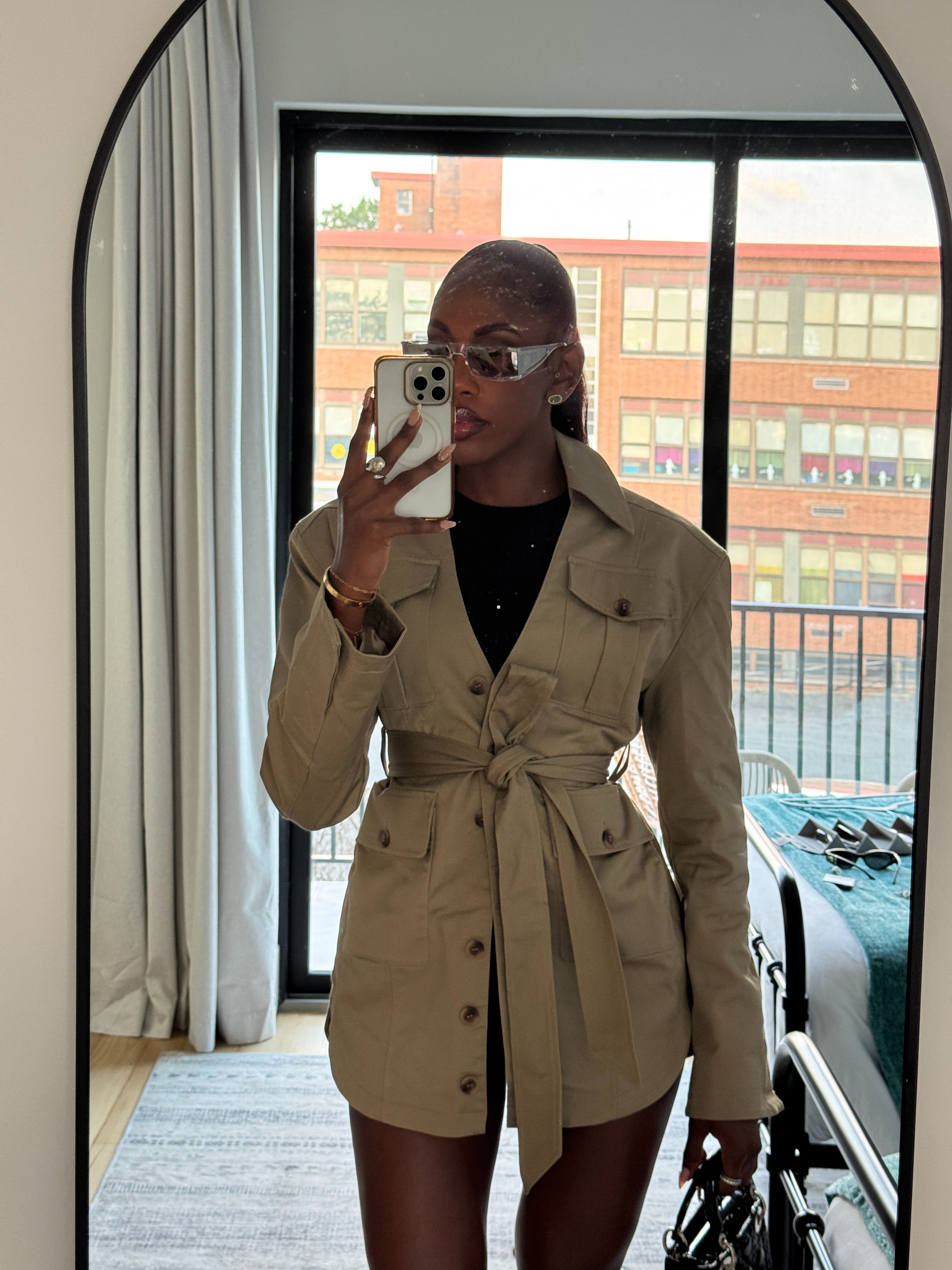 My favorite trench coat dress is on sale right now!  

 #LTKgrwm #LTKootd