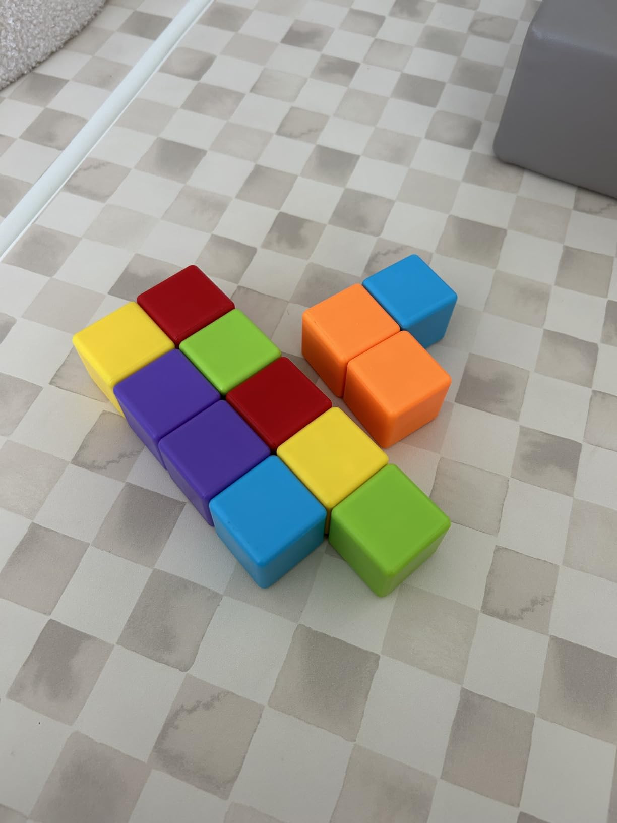 Magnetic Building Blocks Large, 1.65 inch Magnetic Stacking Cubes for Toddlers, Sensory & Montessori Toys for Boys & Girls 1 2 3 Years Old (12 PCS) | Amazon (US)