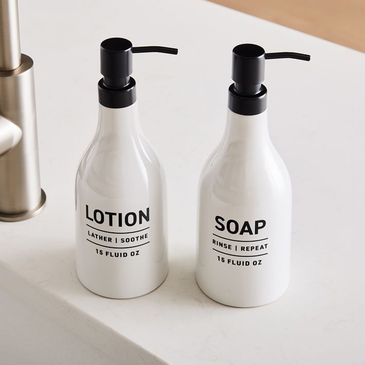 Utility Stoneware Soap & Lotion Pump | West Elm (US)