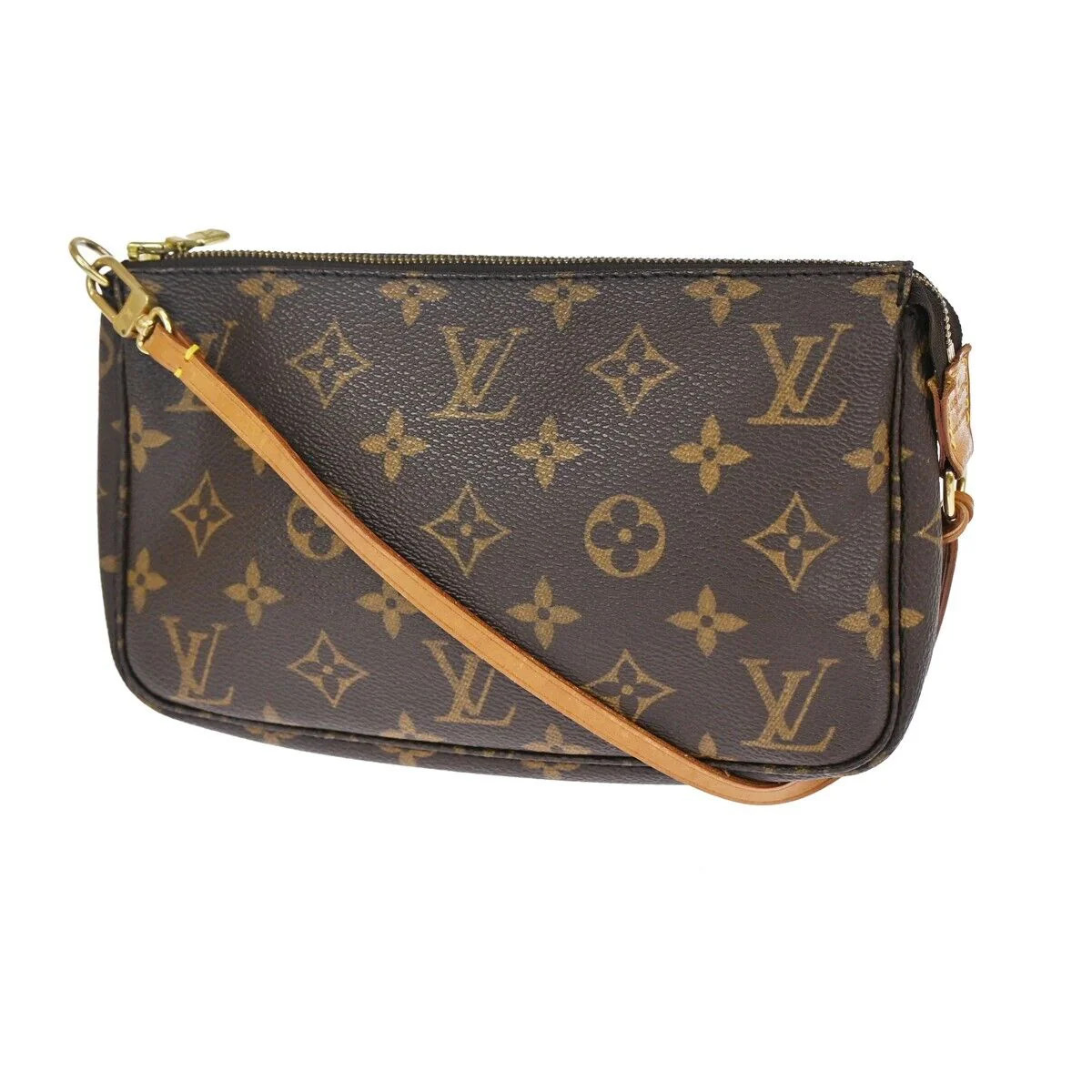 Louis Vuitton Pochette Accessoires Canvas Clutch Bag (Pre-Owned) | Shop Simon