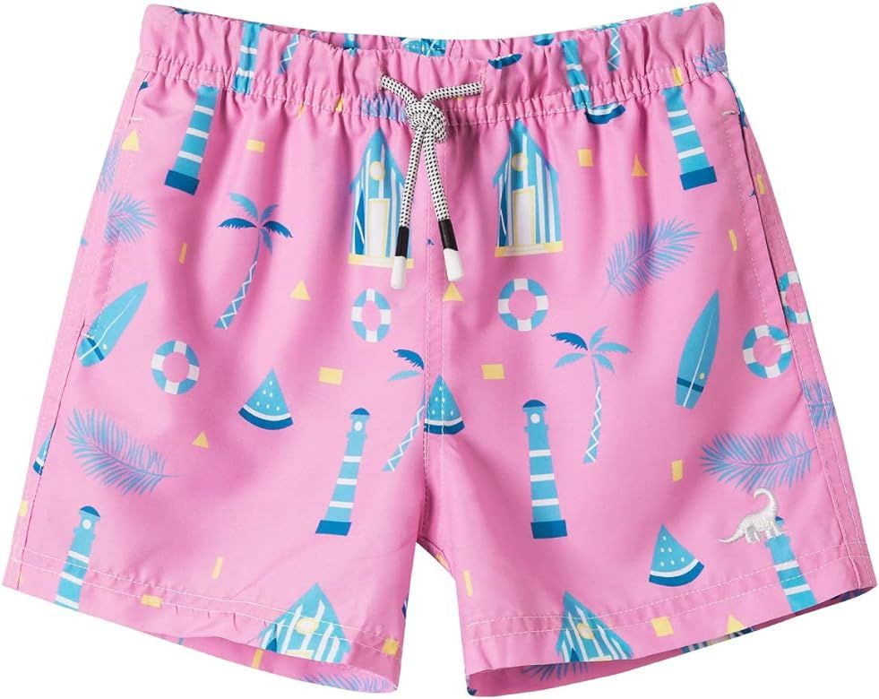 SURF CUZ Surfcuz Little Boys Swim Trunks UPF 50+ Toddler Beach Shorts Swimsuit Kids Quick Dry Swimwe | Amazon (US)