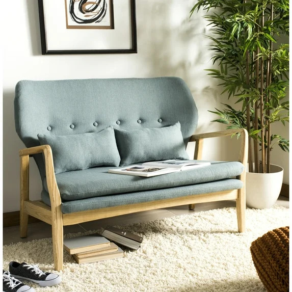 SAFAVIEH Ellaria Loveseat Blue | Walmart (US)