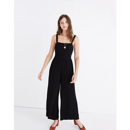 Smocked Crop Jumpsuit | Madewell