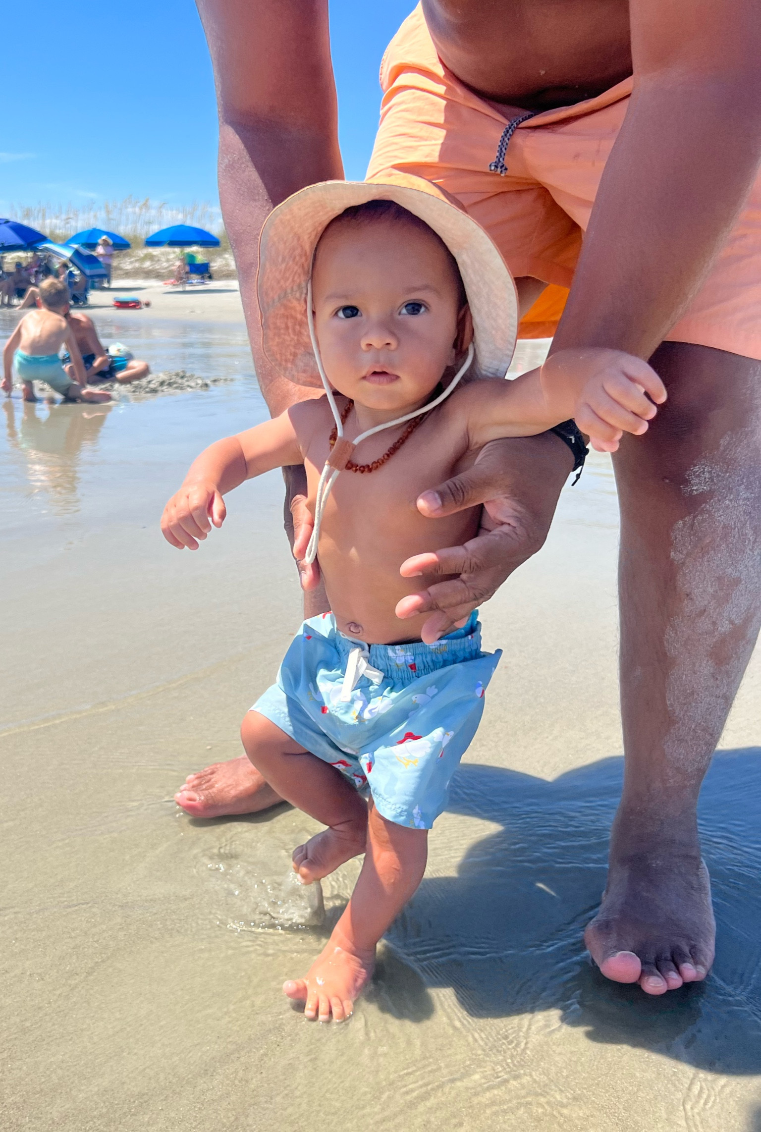 As a boy mom, finding the perfect swim trunks that hit above the knee was a challenge for me until I discovered the H&M swim shorts way back when my oldest was a tot. Since then, these are the only swim trunks I’ll buy for my boys. The material is great, the length is perfect, & they’re SUPER affordable. 

#LTKswim #LTKkids #LTKbaby