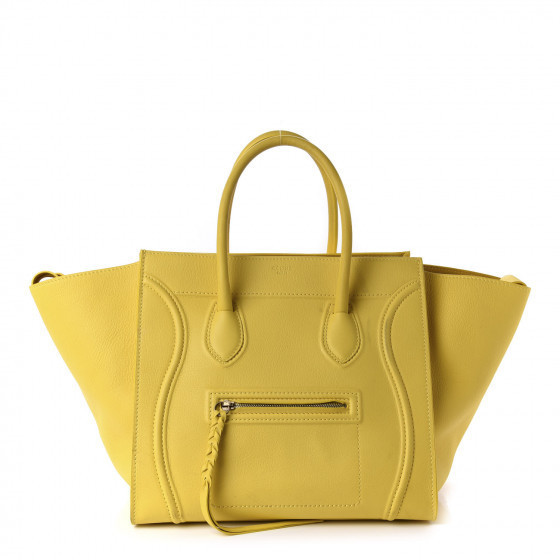 Supple Calfskin Medium Phantom Luggage Sun Yellow | Fashionphile
