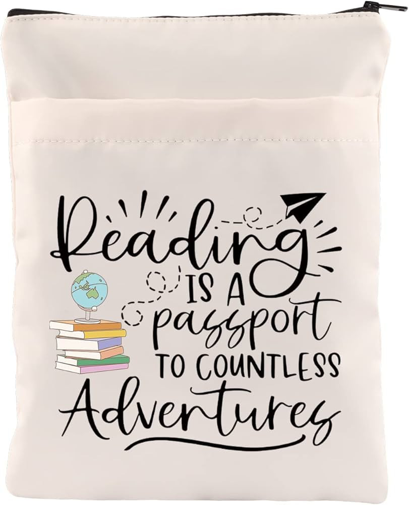Book Lover Book Sleeve Literary Book Themed Reading is a Passport to Countless Adventures Book Po... | Amazon (CA)