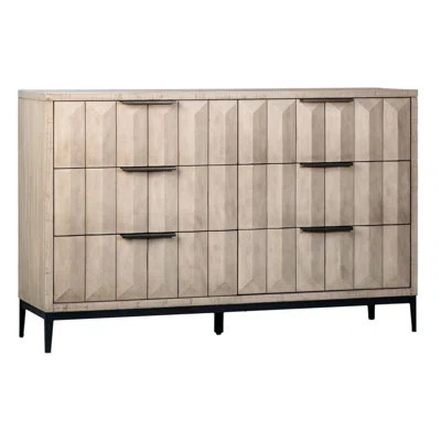 Aldwell Pine Modern 6-Drawer Storage Dresser | Wayfair North America