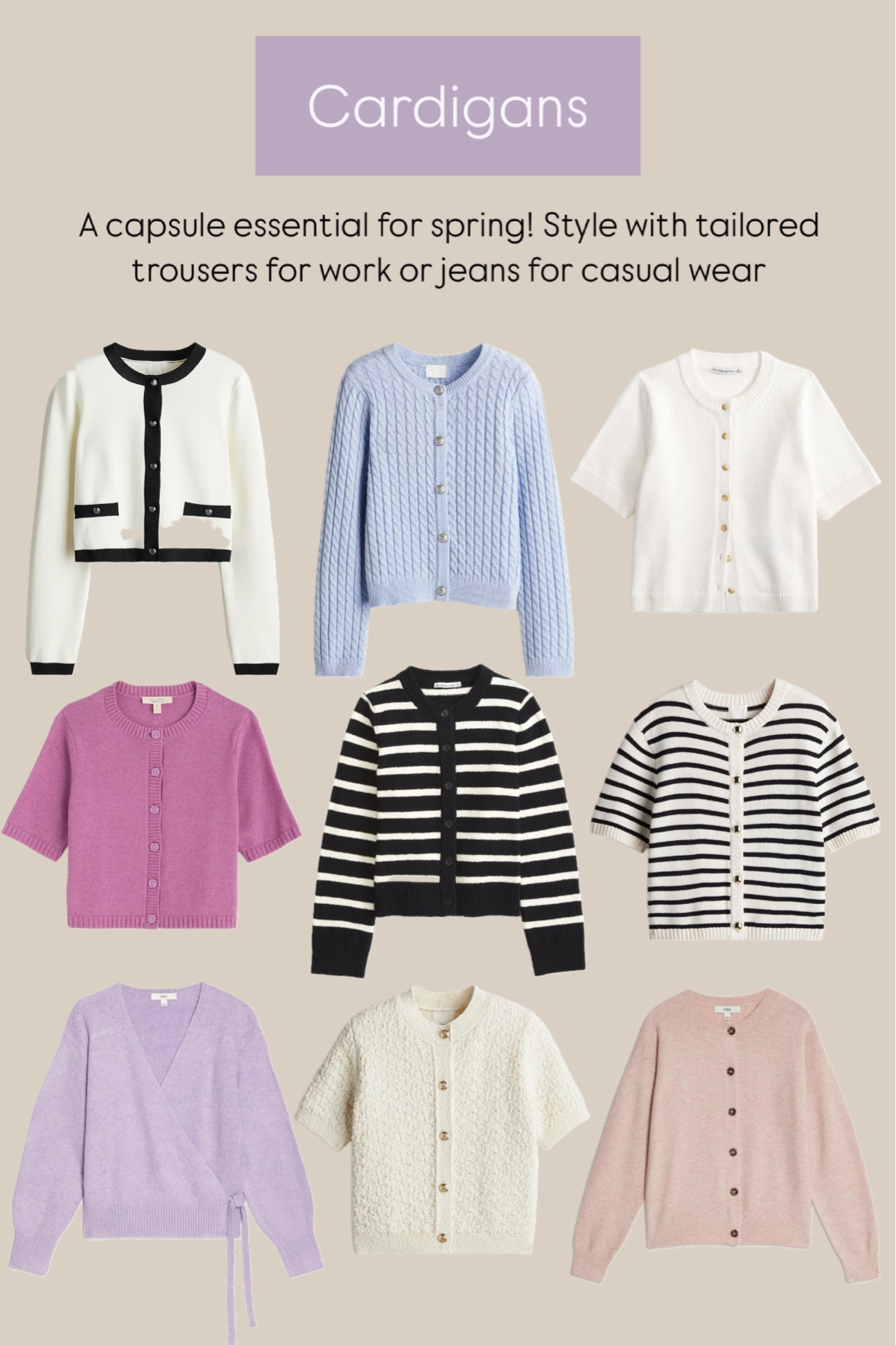 Knit cardigan - a true spring fashion staple 💐 I love them for workwear with tailored trousers and casually with jeans 

#LTKworkwear #LTKuk #LTKspring