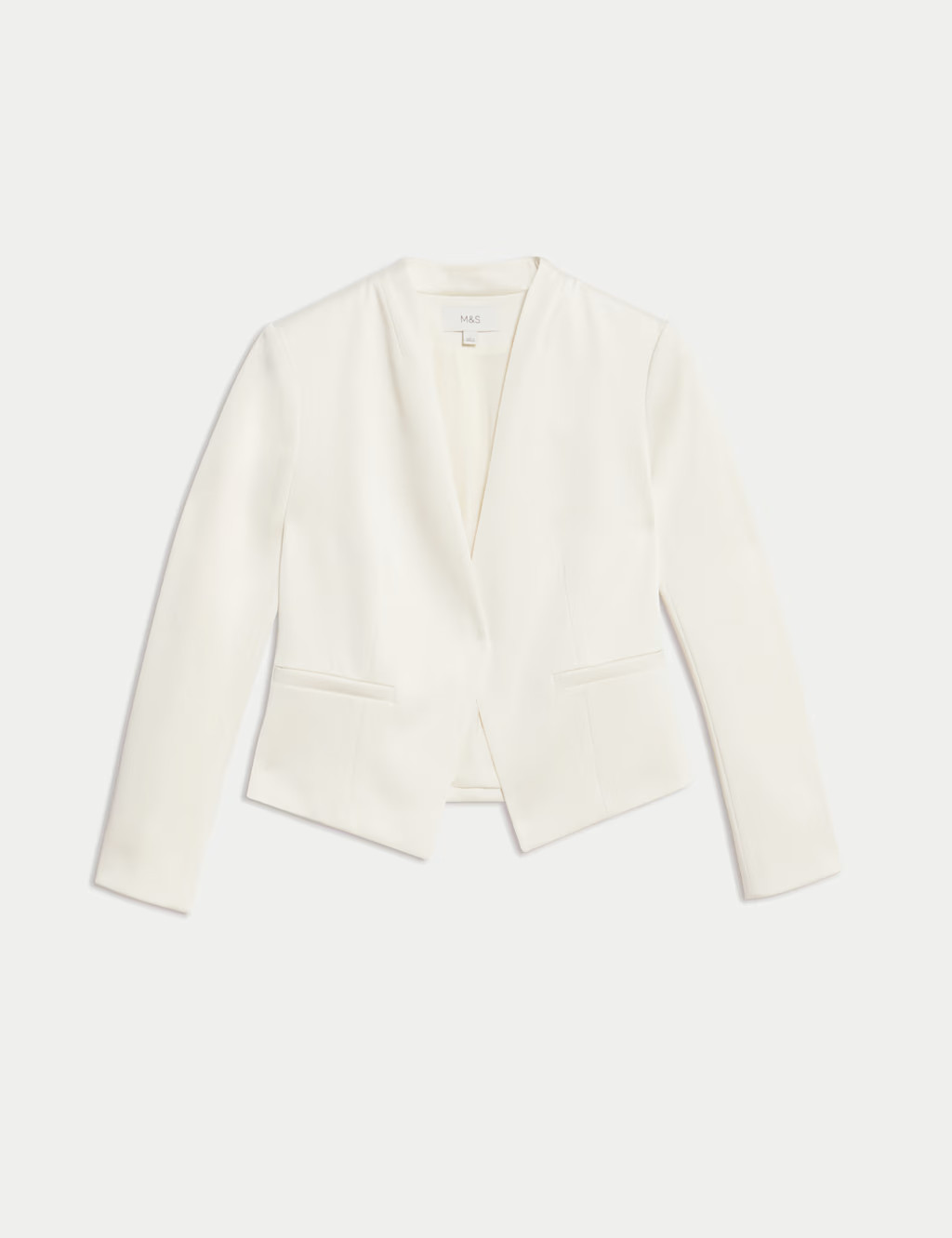 Satin Collarless Blazer | Marks & Spencer (UK)