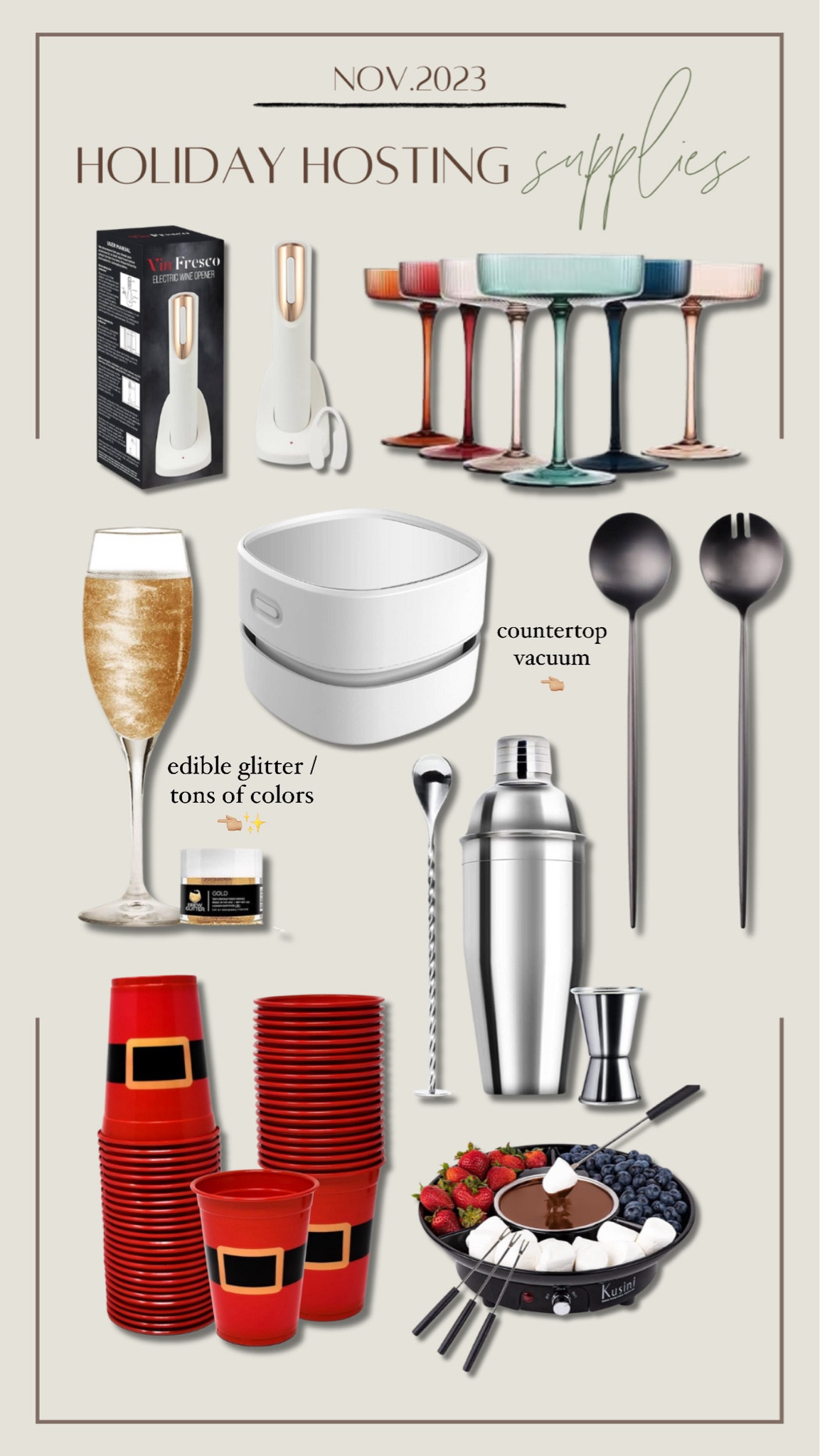 Some holiday hosting essentials ✨🥂🍾🎄🎅🏻 fave time of year! 

Hostess / host / for her / home / party / gift guide / Holley Gabrielle 

#LTKGiftGuide #LTKHoliday #LTKSeasonal