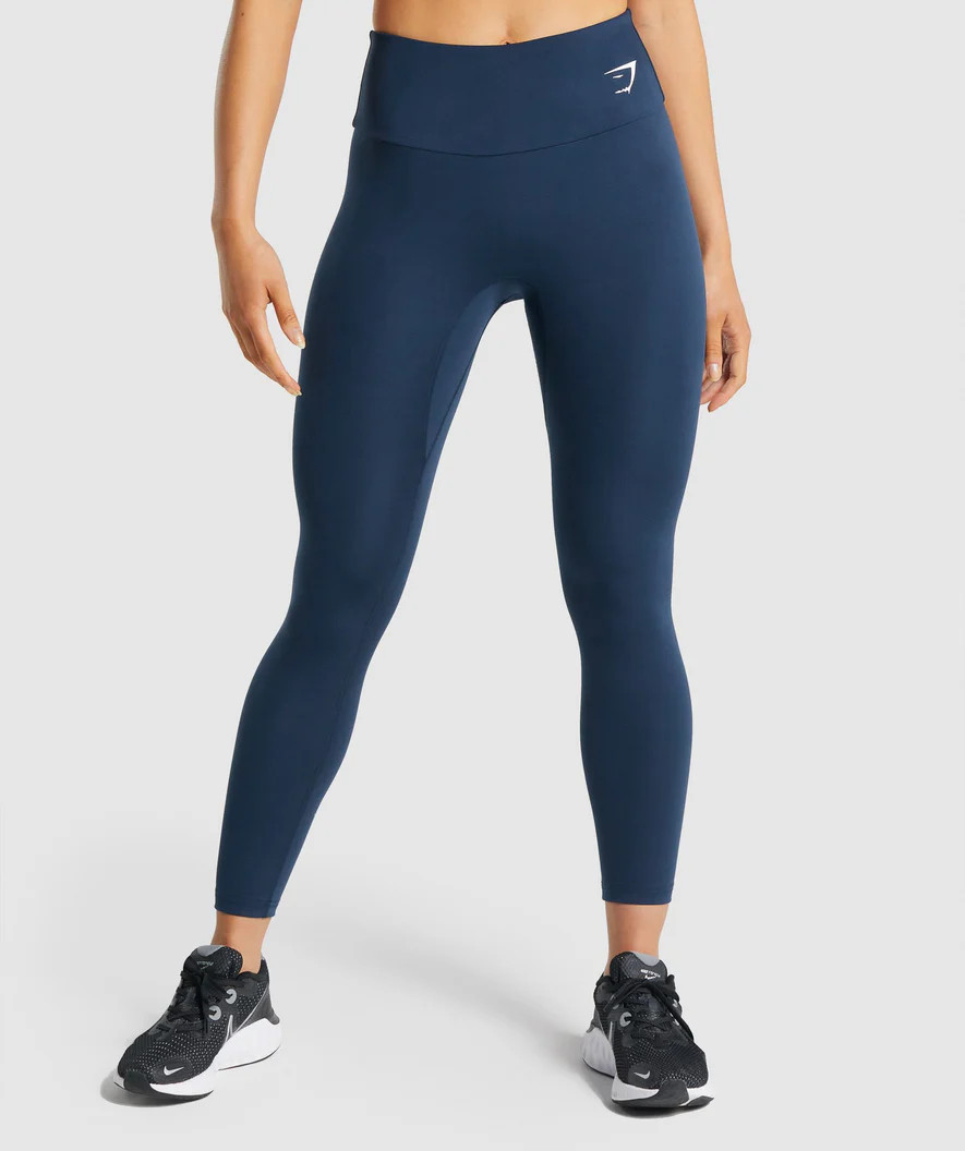 Gymshark Training Leggings - Navy | Gymshark (Global)