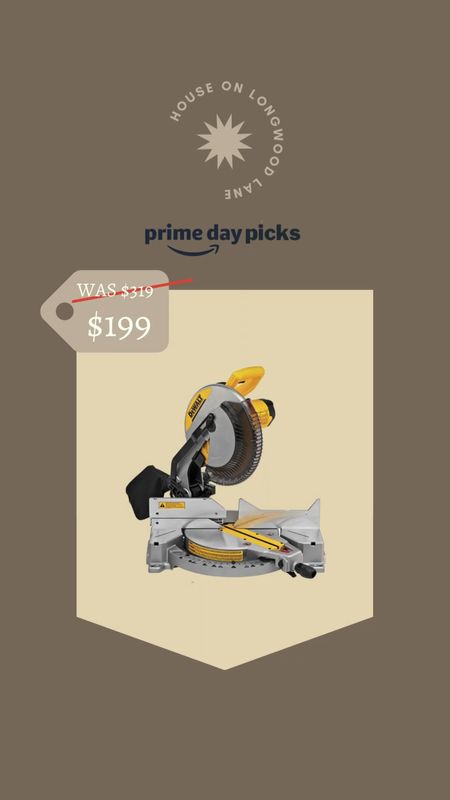 Amazon Prime Early Access Sale, Picks! Our DEWALT 12-inch Miter Saw is currently 38% OFF! You save $120!! Ive had this guy since I started DIYing, going on 6 years! #prime

#LTKsalealert #LTKSeasonal #LTKhome